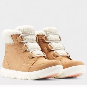 Sorel Waterproof Snow Boots 10 Beige Explorer Next Carnival Insulated Canoe